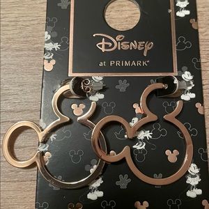 Mickey Mouse rose gold earrings